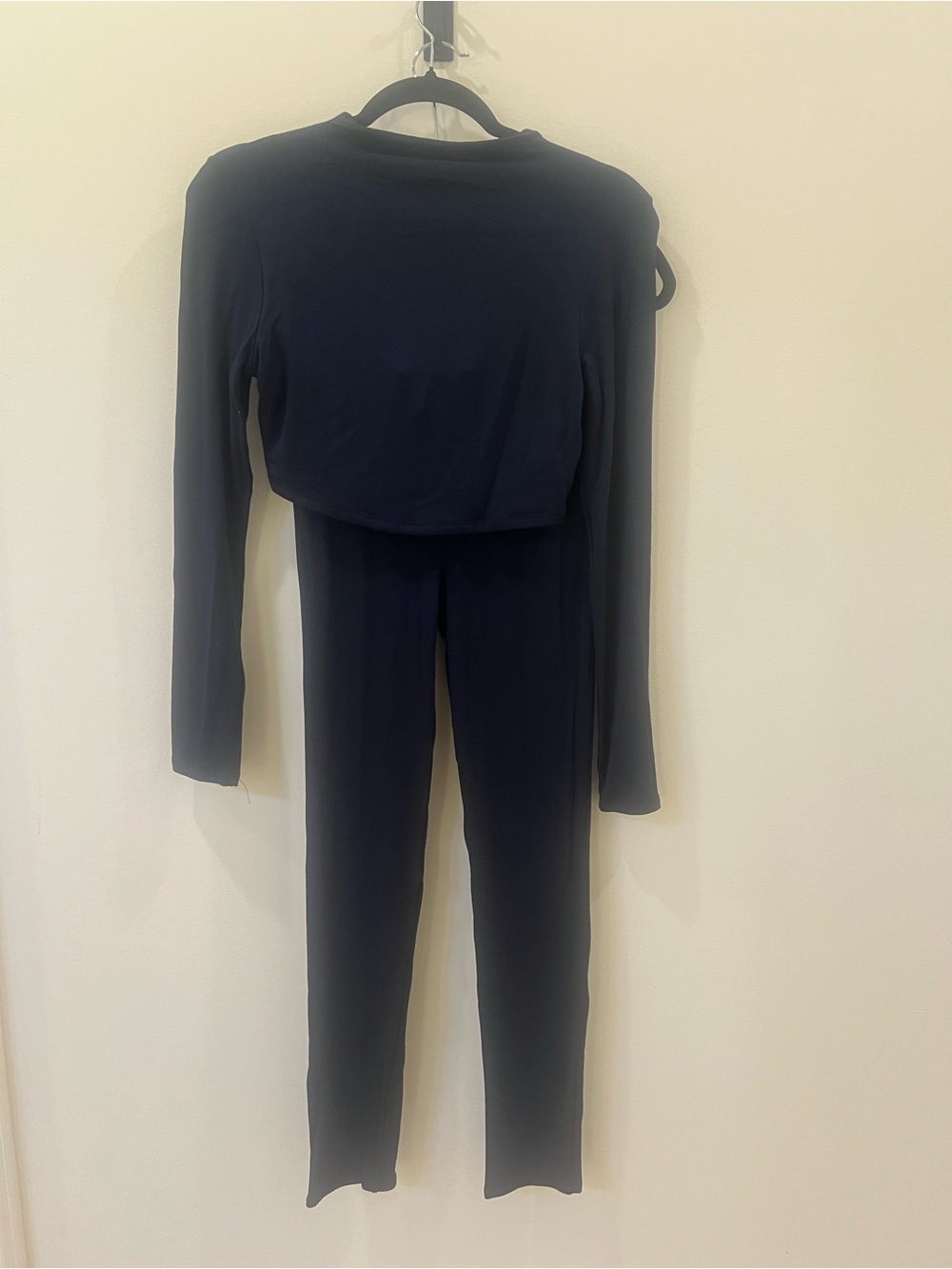 naked wardrobe Navy Long-Sleeve top and Legging set